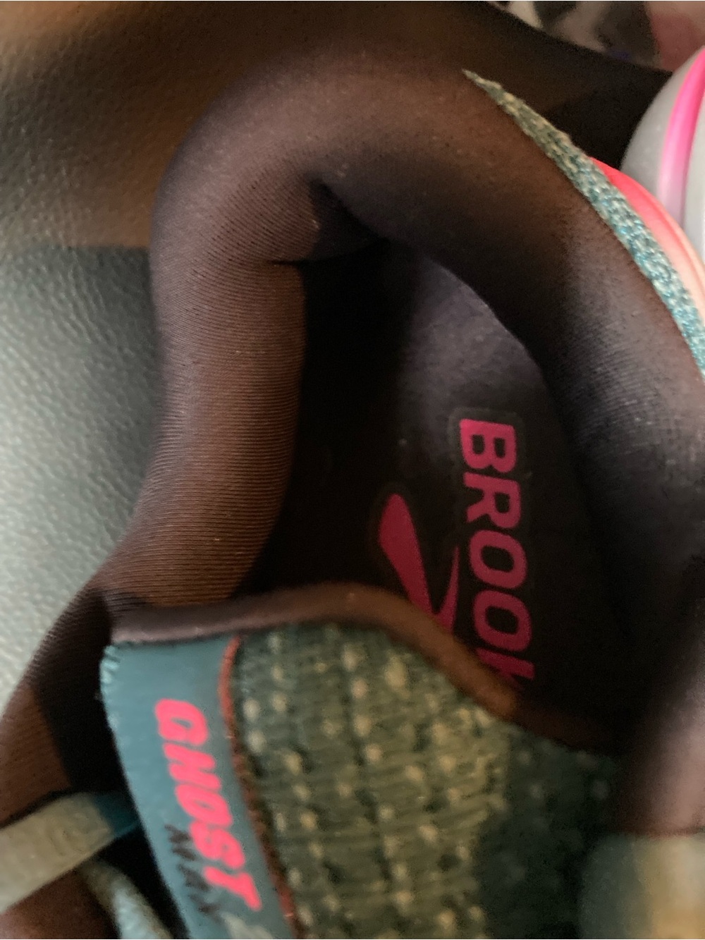 Brooks Women's Teal Running Shoes with Pink Accents - Picture 4 of 6